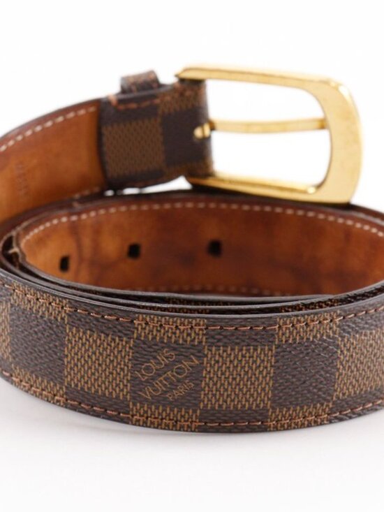 Louis Vuitton Santure Ellipse M6995 Damier Canvas Brown Ca1101 Belt main image 5